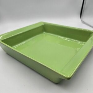 NEW VTG Emile Henry Square Casserole Baking Dish Green 12x10 Large BJ8 Modele De